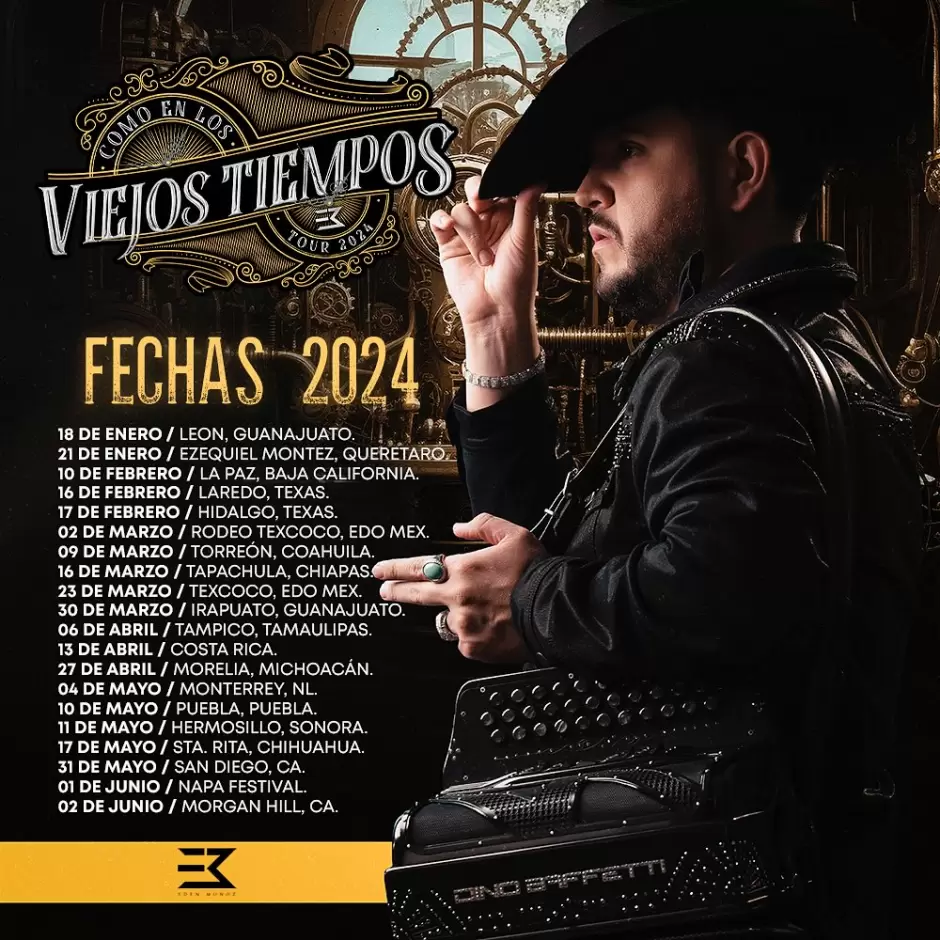 Edén Muñoz anuncia su gira "Como en los viejos tiempos" para el 2024 -  Grupo Radio Guaymas