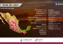Se espera ambiente de caluroso a extremadamente caluroso en la República Mexicana