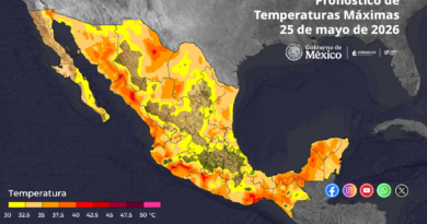 Continuarán las temperaturas de calurosas a muy calurosas en gran parte de México, con valores de 40 a 45°C, en 9 estados del país Continuarán las temperaturas de calurosas a muy calurosas en gran parte de México, con valores de 40 a 45°C, en 9 estados del país
