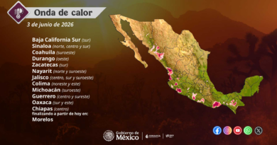 Se esperan temperaturas máximas superiores a 45°C en el este de Sonora y el norte de Sinaloa