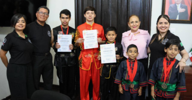 Reconoce Ayuntamiento de Guaymas a atletas ganadores del Campeonato Nacional Selectivo de Wu-Shu 2026