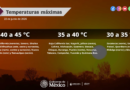 Se pronostican temperaturas máximas de 40 a 45°C en Baja California, Sonora, Sinaloa, Chihuahua