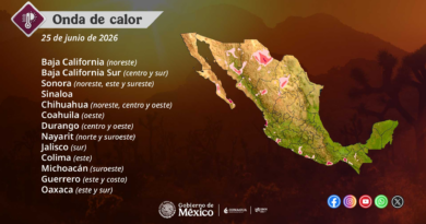 Continuará la onda de calor en regiones de 13 estados de la República Mexicana