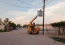 Continúan trabajos de reparación de alumbrado público en comunidades del Valle de Guaymas