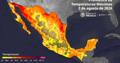 Por la tarde se pronostican temperaturas máximas superiores a 45°C en Baja California y Sonora