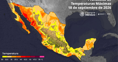 Se pronostican temperaturas máximas de 40 a 45°C en Baja California, Sonora, Sinaloa