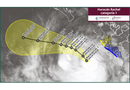 Rachel se intensificó a un huracán de categoría 1 en la escala Saffir-Simpson